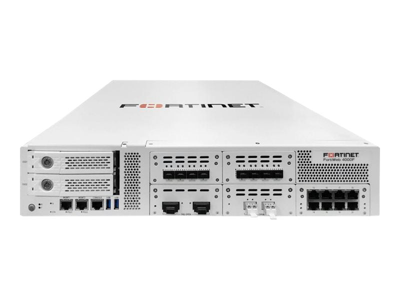 Fortinet FortiWeb 4000F - Security appliance - with 1 year 24x7 FortiCare and FortiWeb Standard bundle - 10GbE, 40GbE - 2U - FWB-4000F-BDL-934-12