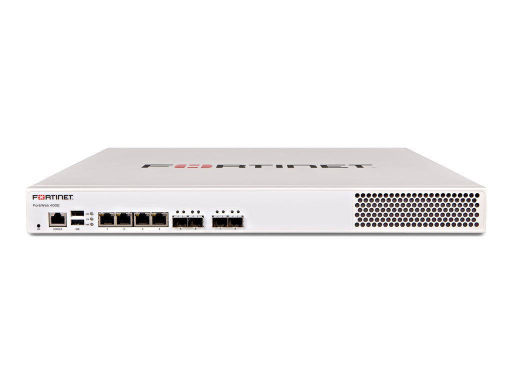 Fortinet FortiWeb 400F - Security appliance - with 1 year 24x7 FortiCare and FortiWeb Advanced bundle - 4 ports - 1GbE - front FWB-400F-BDL-580-12