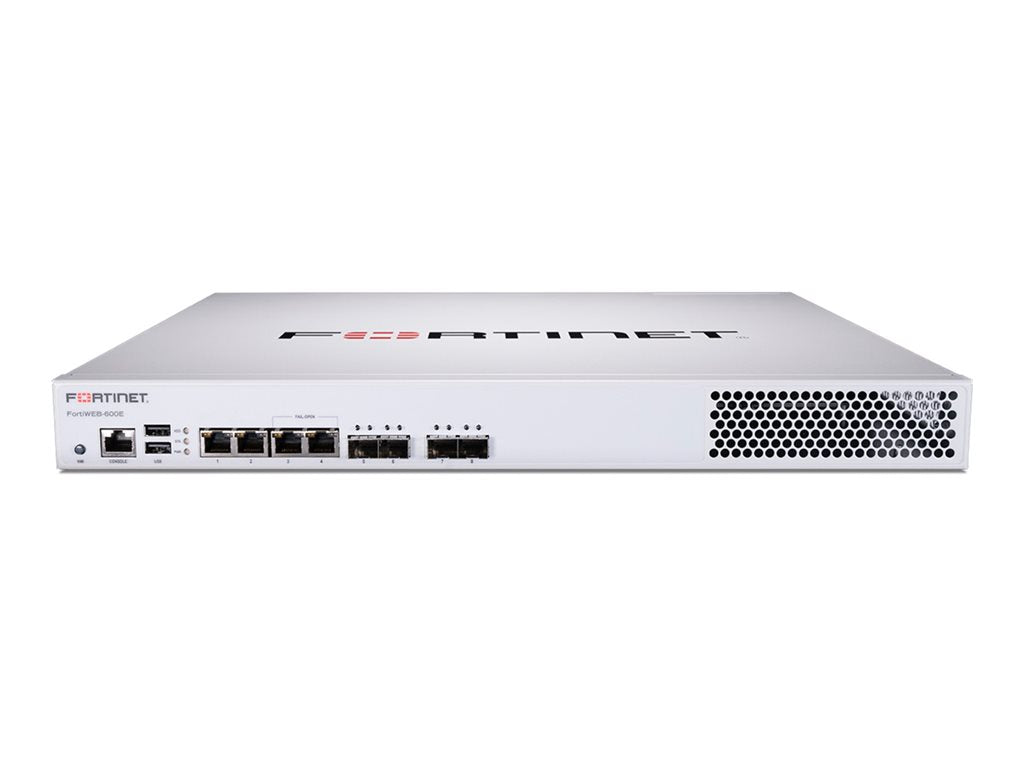 Fortinet FortiWeb 600F - Security appliance - with 5 years 24x7 FortiCare and FortiWeb Standard bundle - 4 ports - 1GbE - front FWB-600F-BDL-934-60