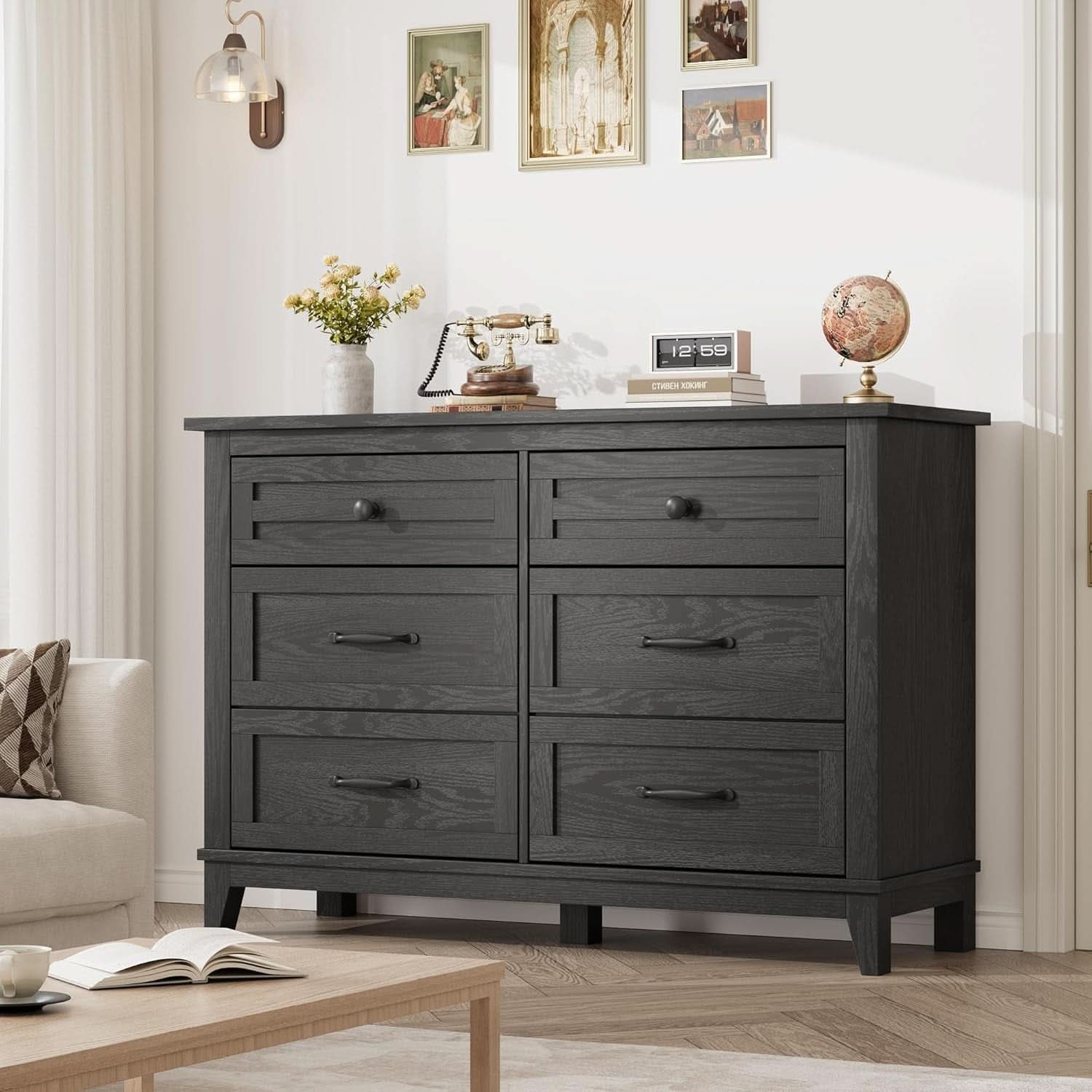 Forty Seven Inches Freestanding Dresser Drawers Deluxe