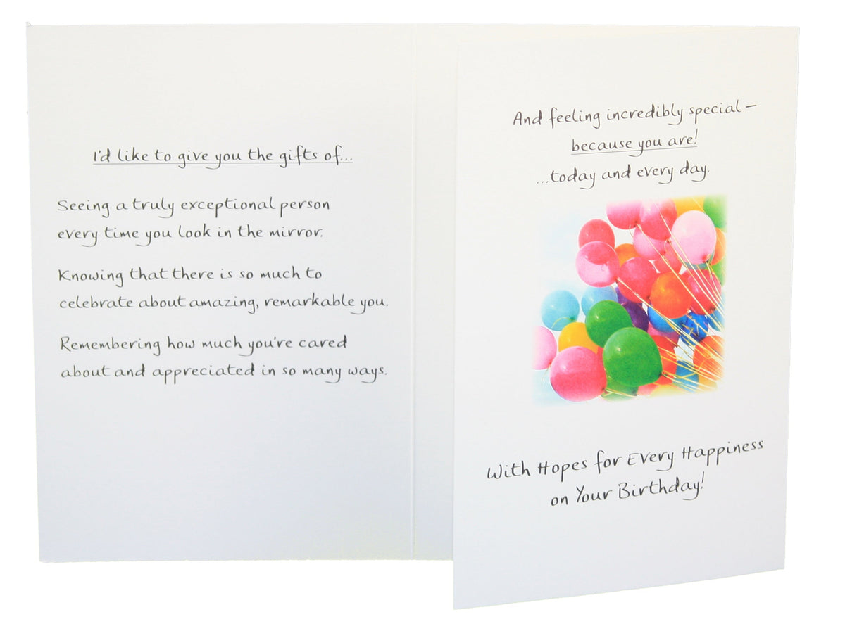 Four Gifts Birthday Card
