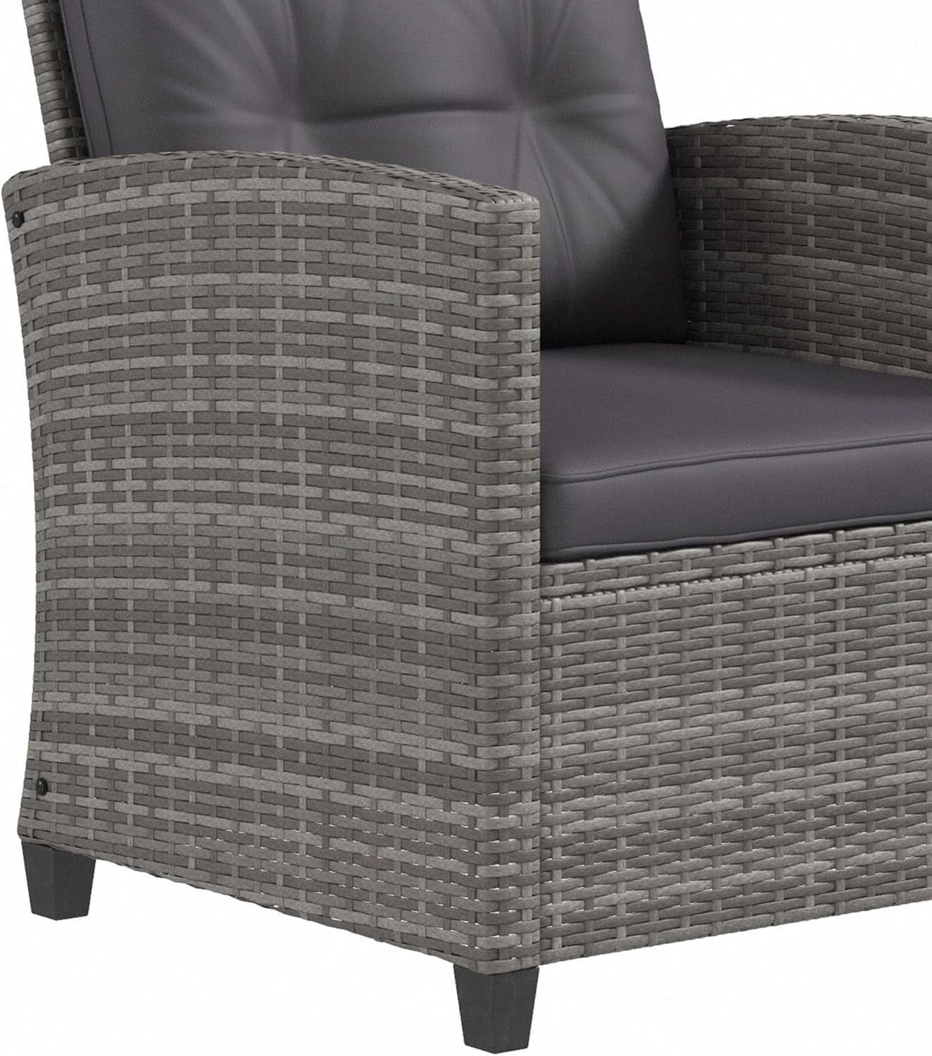 Four Piece Patio Furniture Set with Cushions and Table