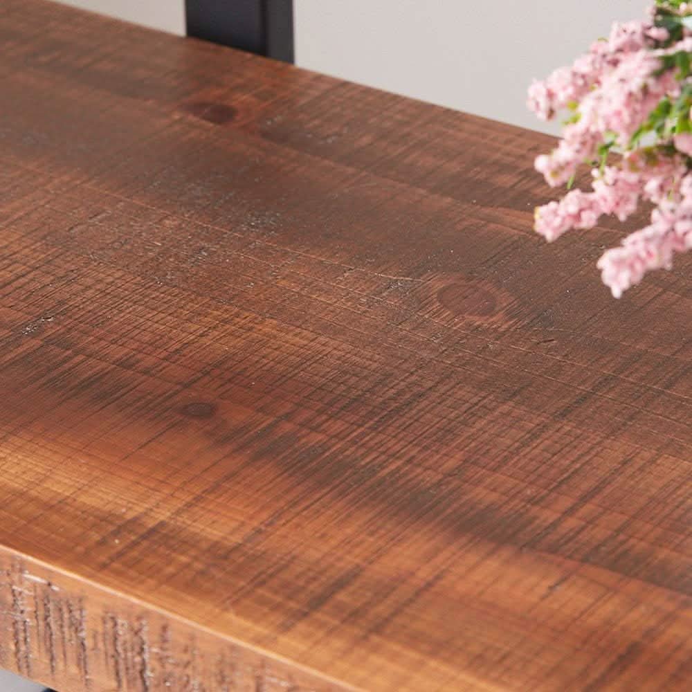Four Tier Natural Wood Bookshelf Rustic Industrial