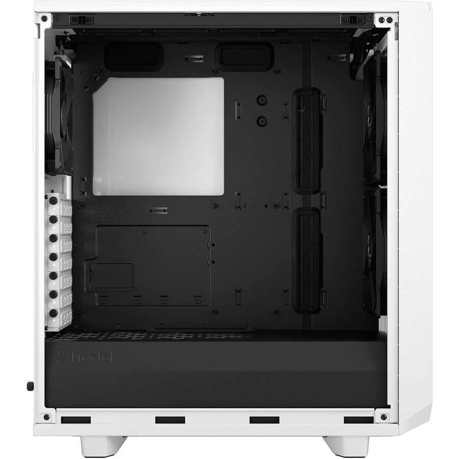 Fractal Design Fd-C-Mes2C-05 Meshify 2 Compact White Tempered Glass Clear Atx Mid Tower Computer Case (White)