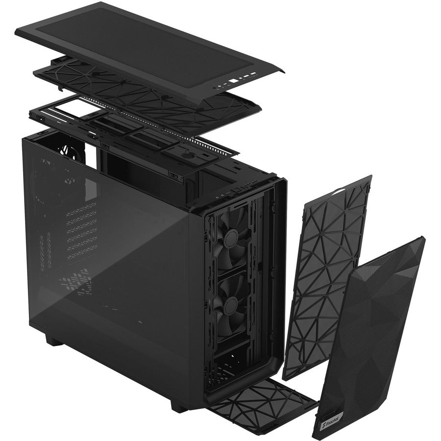 Fractal Design Meshify 2 Black Atx Flexible Mid Tower Computer Case, Fd-C-Mes2A-01