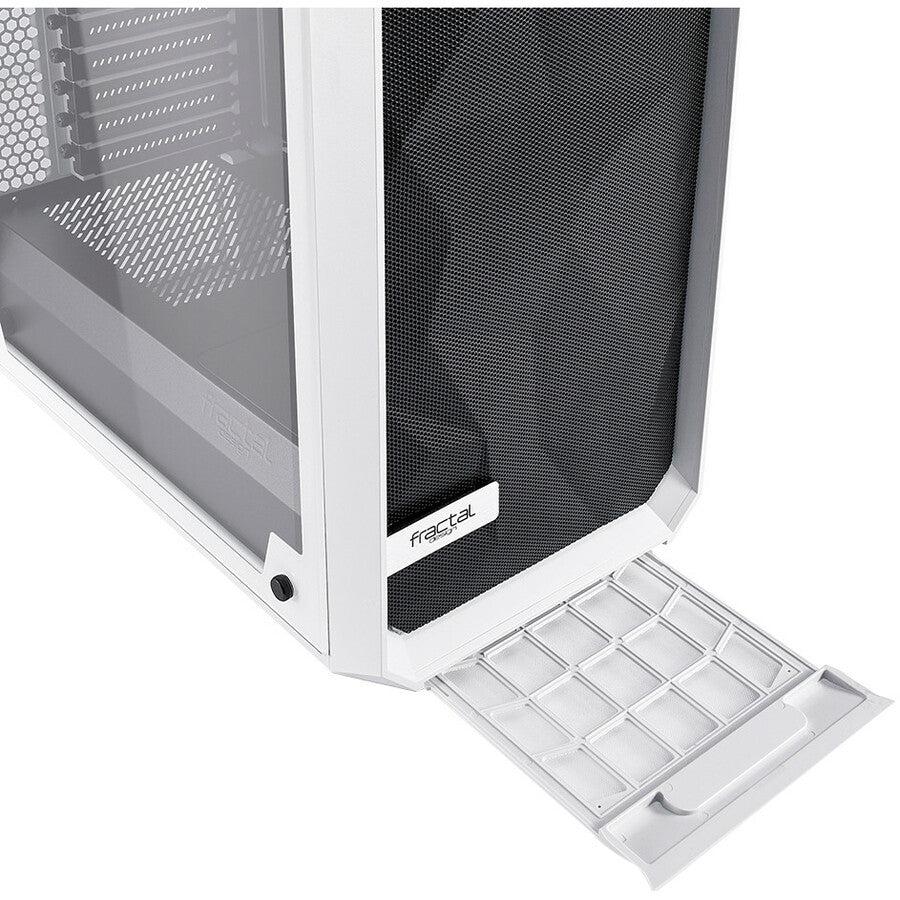 Fractal Design Meshify C - Tg No Power Supply Atx Mid Tower (White)