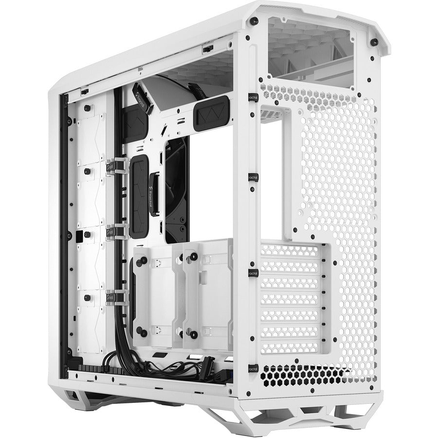 Fractal Design Torrent White E-Atx Tempered Glass Window High-Airflow Mid Tower Computer Case - Fd-C-Tor1A-03 (White)