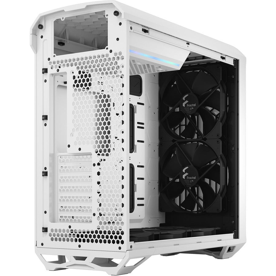 Fractal Design Torrent White E-Atx Tempered Glass Window High-Airflow Mid Tower Computer Case - Fd-C-Tor1A-03 (White)