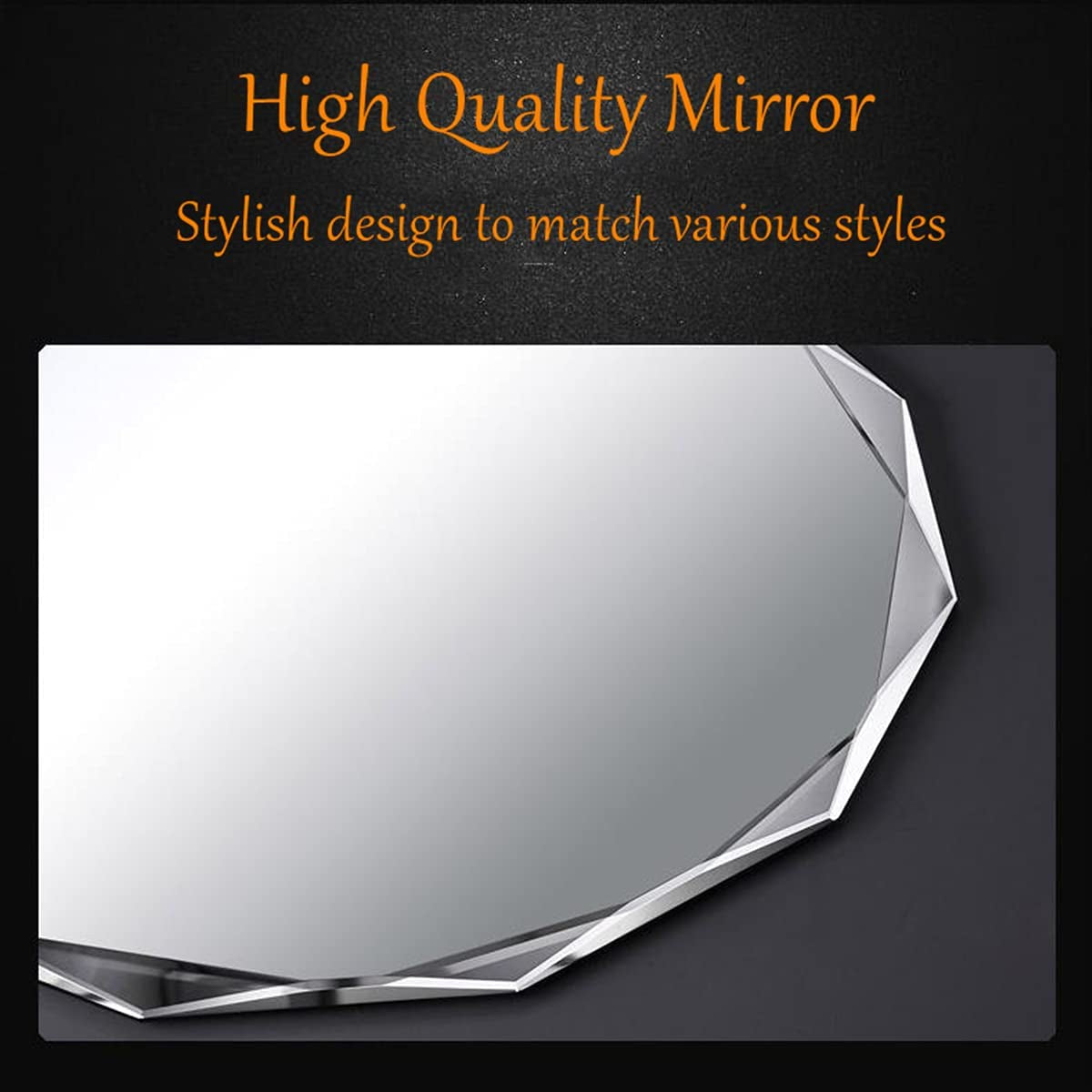 Frameless Wall Mount Vanity Mirror 24x36 Silver Beveled