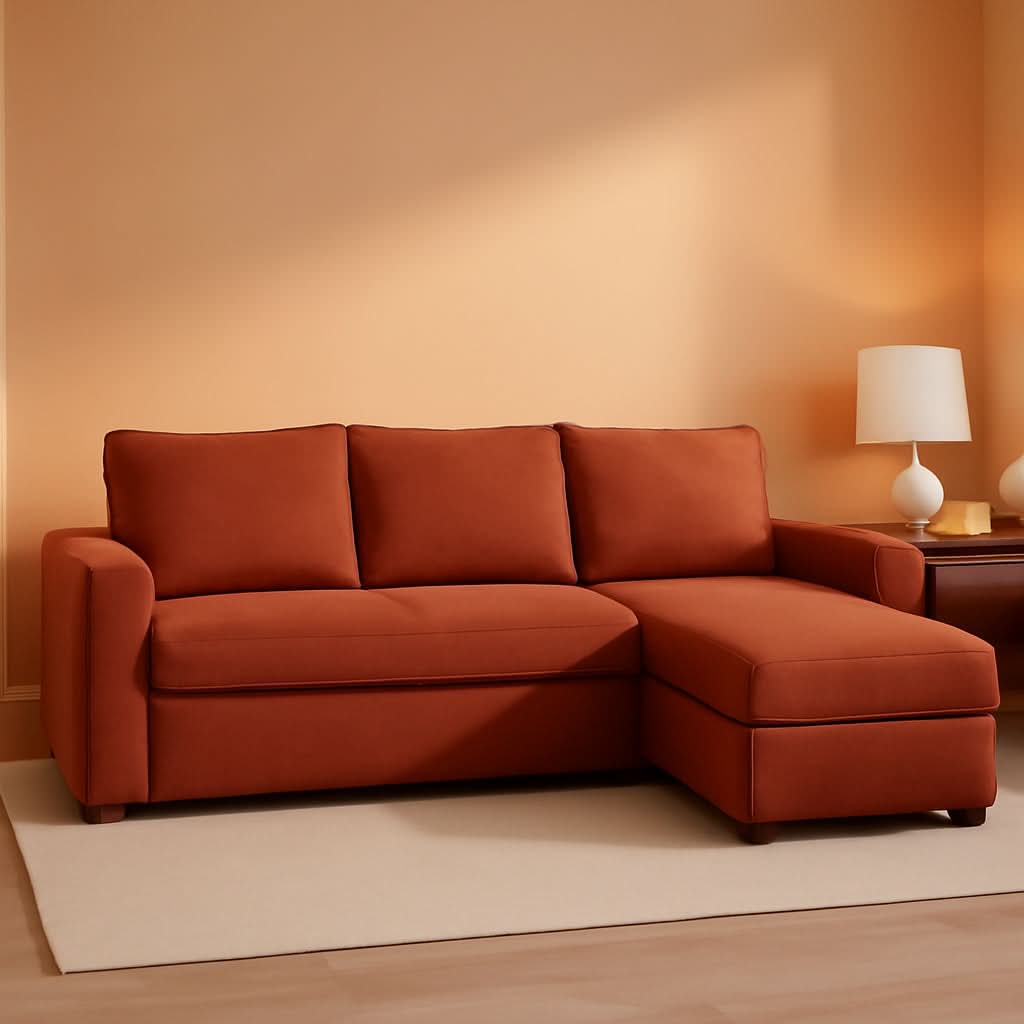 Friheten Slipcover For IKEA ChaiseCorner Orange Snug Fit