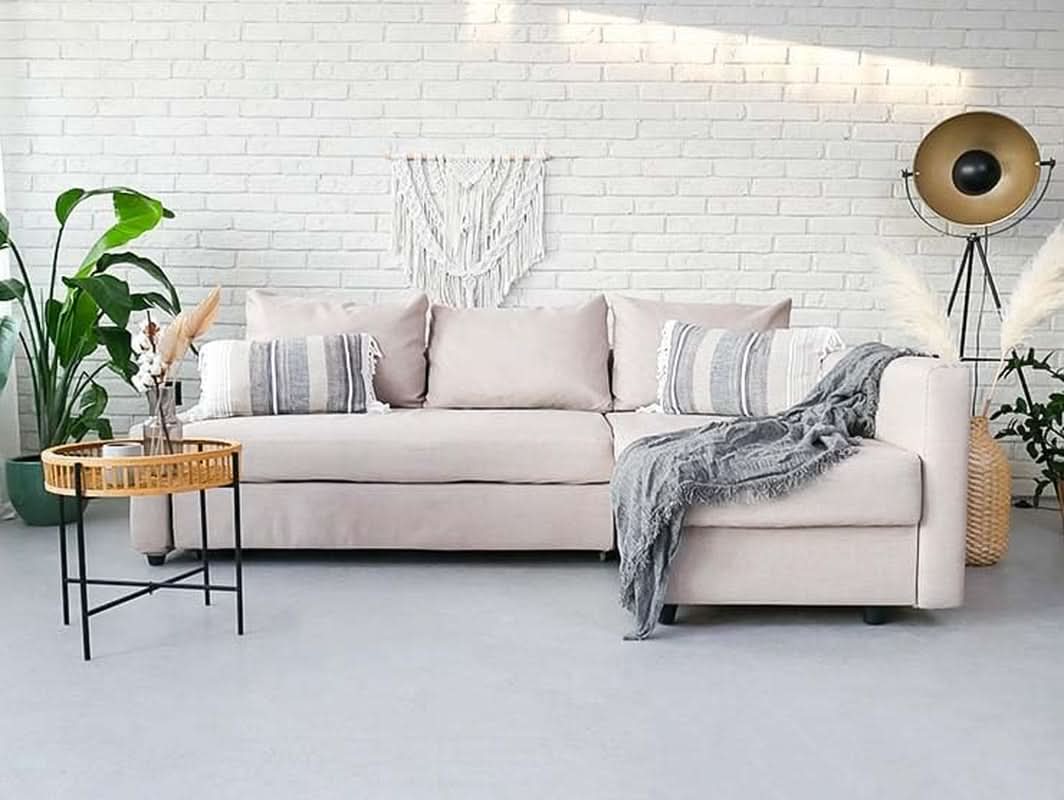 Friheten Slipcover For IKEA Sofa Bed Light Khaki Snug Fit