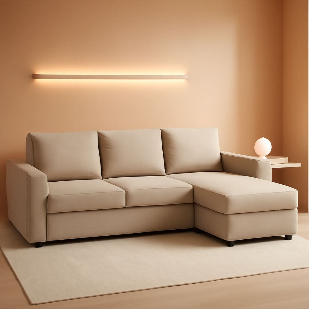 Friheten Slipcover For IKEA Sofa Bed Light Khaki Snug Fit