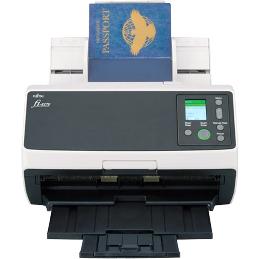 Fujitsu Fi-8170 Large Format Adf/Manual Feed Scanner - 600 Dpi Optical Cg01000-303001