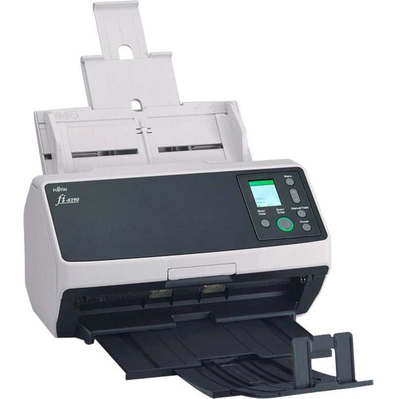 Fujitsu Fi-8190 Large Format Adf/Manual Feed Scanner - 600 Dpi Optical