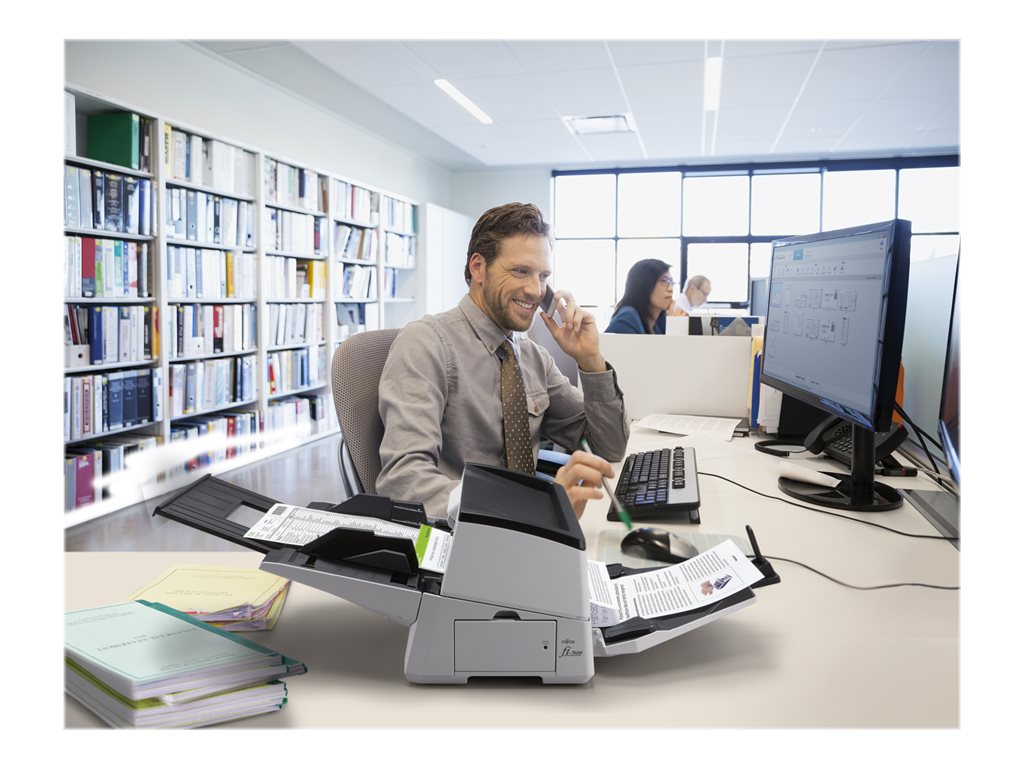 Fujitsu fi-7600 - Document scanner - Dual CCD - Duplex - - 600 dpi x 600 dpi - up to 100 ppm (mono) / up to 100 ppm (color) CG01000-308101
