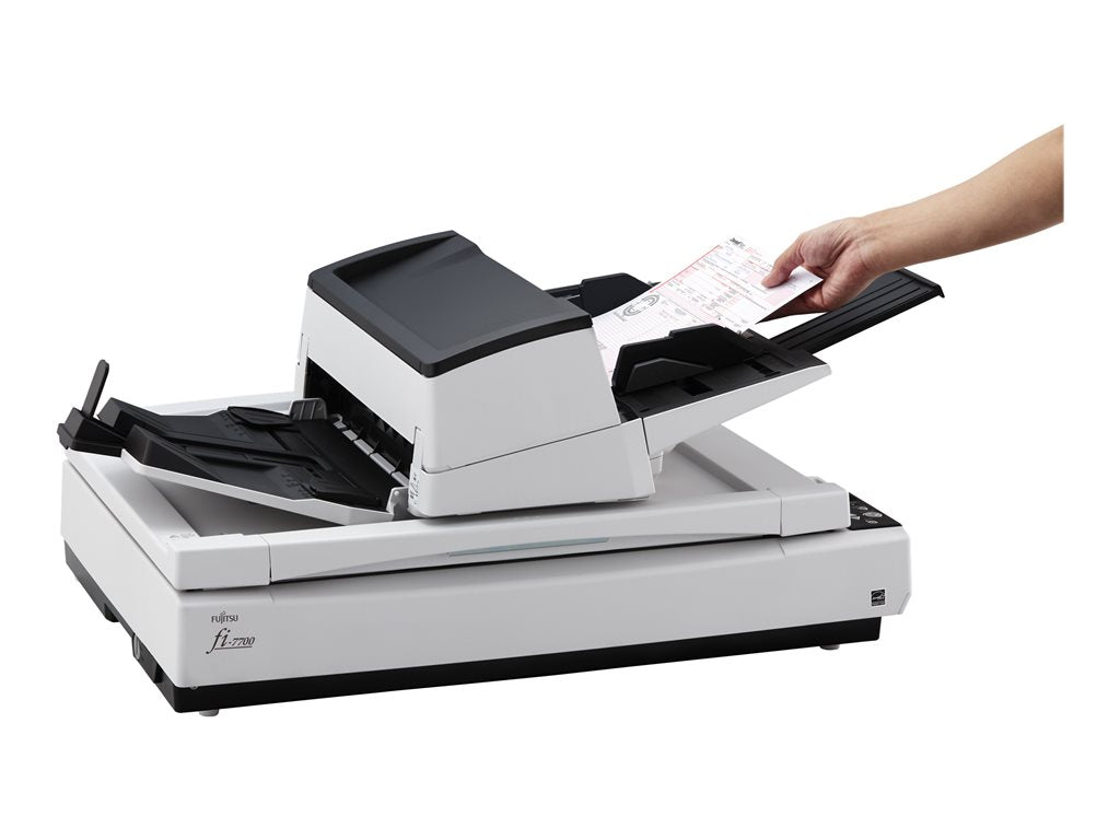 Fujitsu fi-7700 - Document scanner - Triple CCD - Duplex - ARCH B - 600 dpi x 600 dpi - up to 100 ppm (mono) / up to 100 ppm CG01000-308201