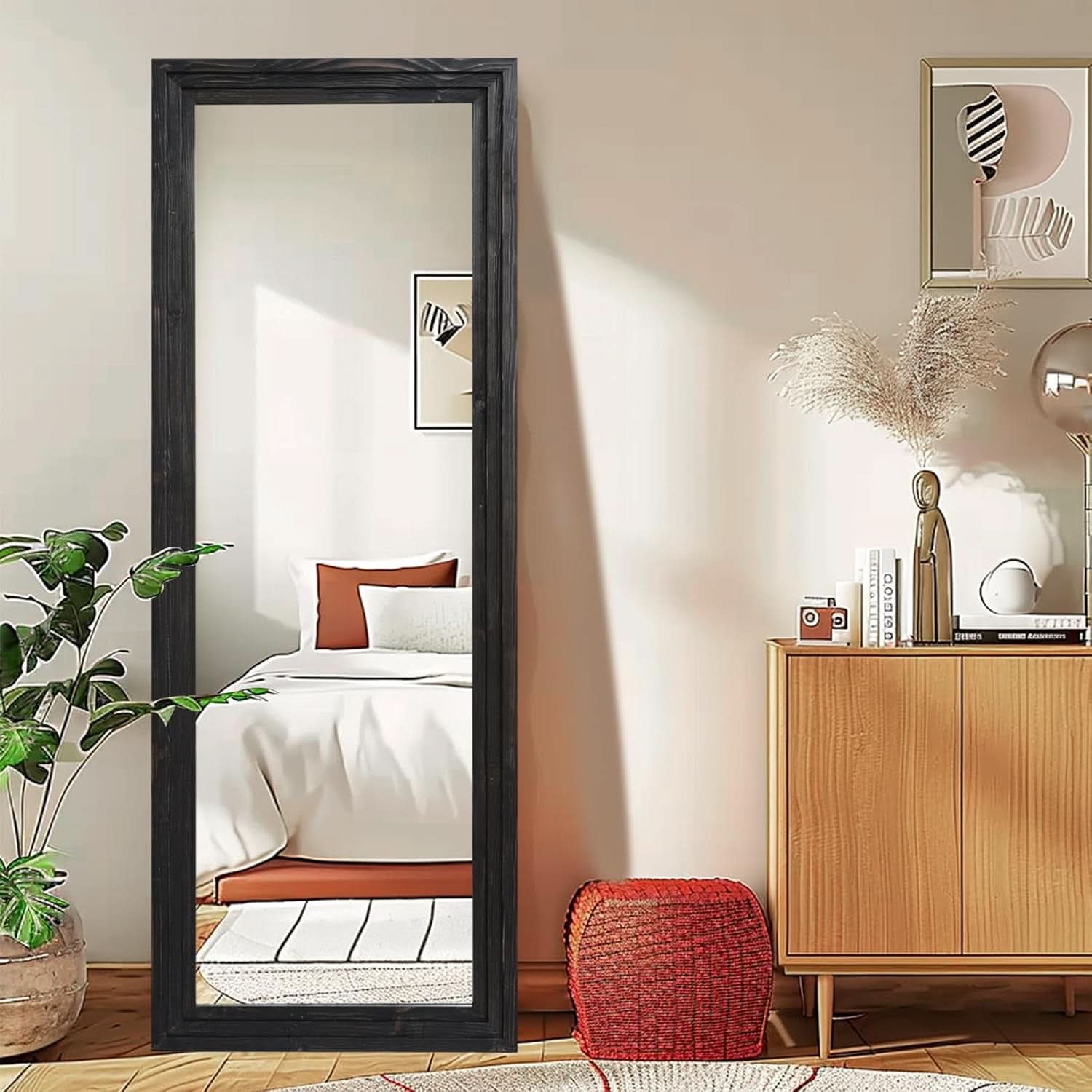 Full Length Mirror 65 By 24 Inch Black Home Decor Accent