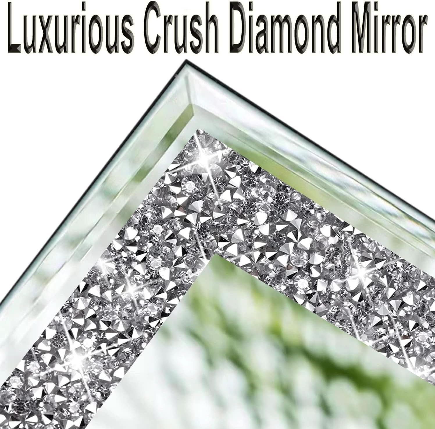 Full Length Mirror Tiles 4 Piece Frameless Wall Decor