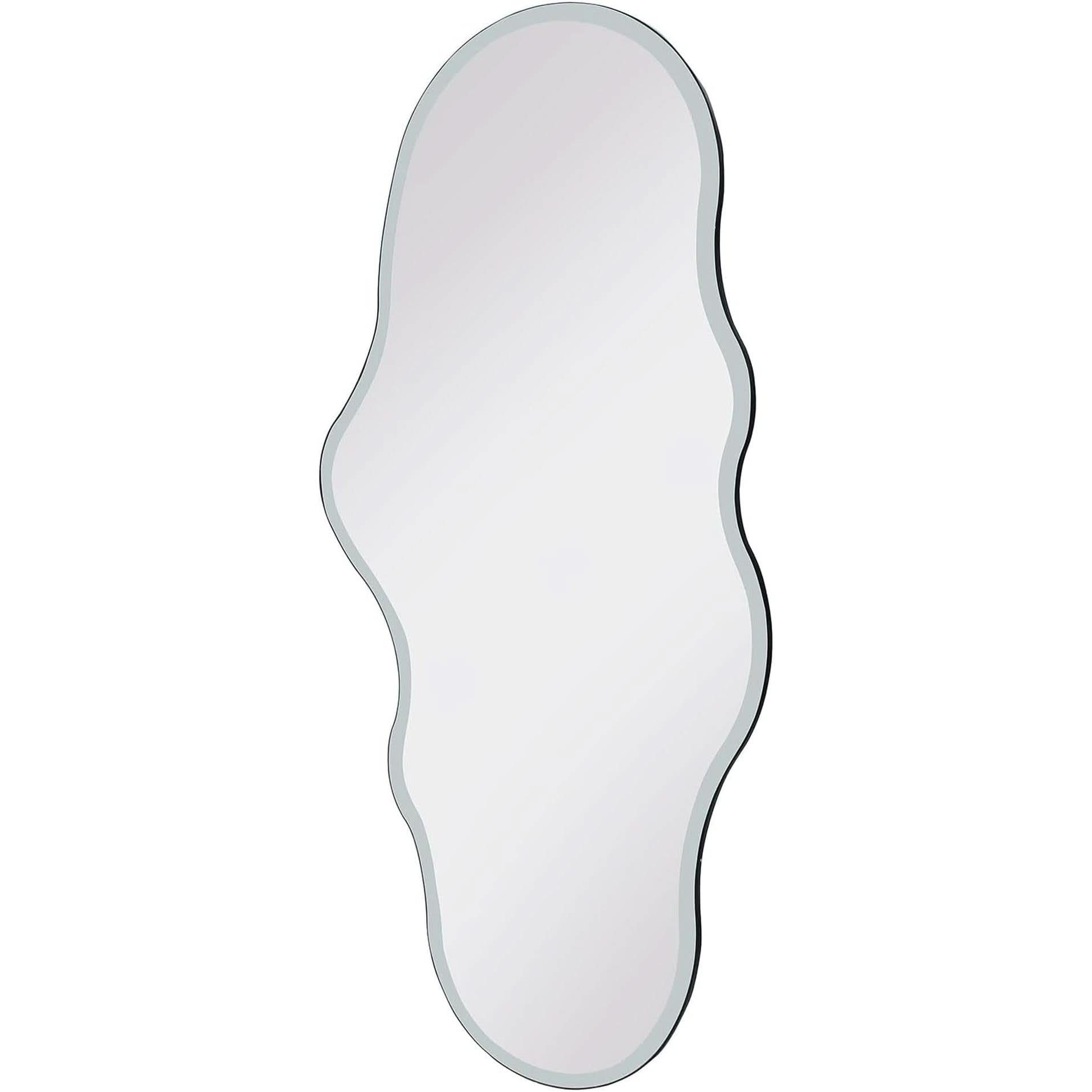 Full Length Wall Mounted Mirror 47x23 Frameless White