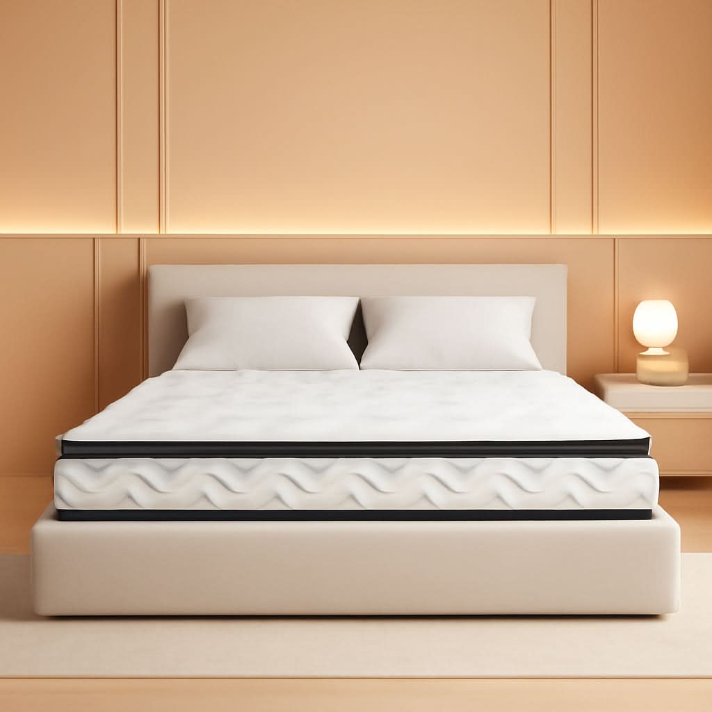 Full Size 10 Inch Hybrid Mattress Fiberglass Free Breathable