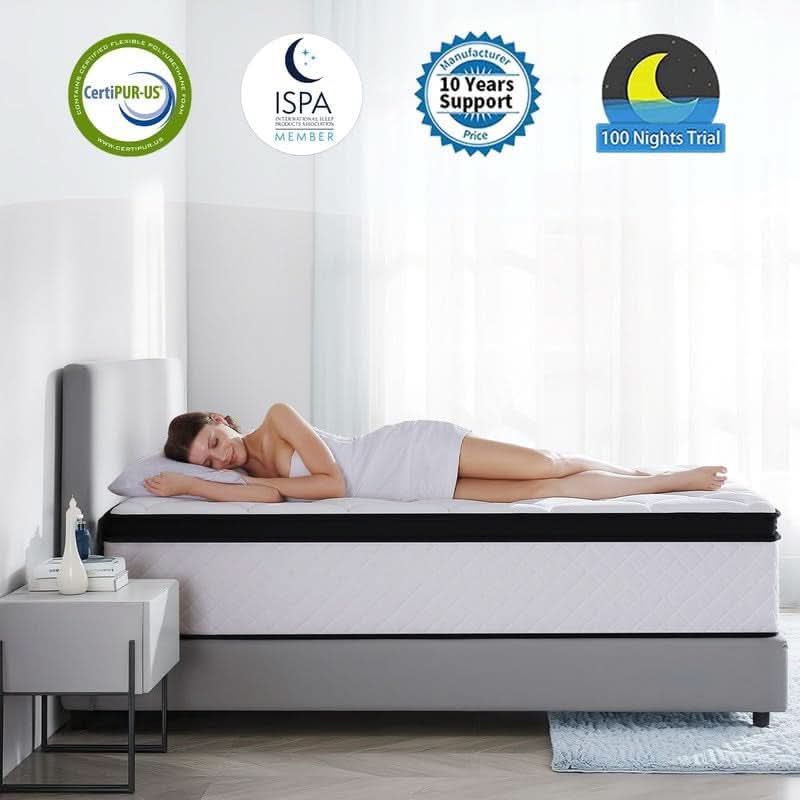 Full Size 10 Inch Hybrid Thermoregulating Mattress