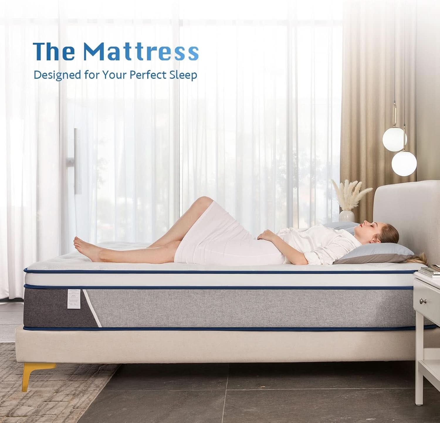 Full Size 12 Inch Hybrid Mattress Maximum Comfort Plus