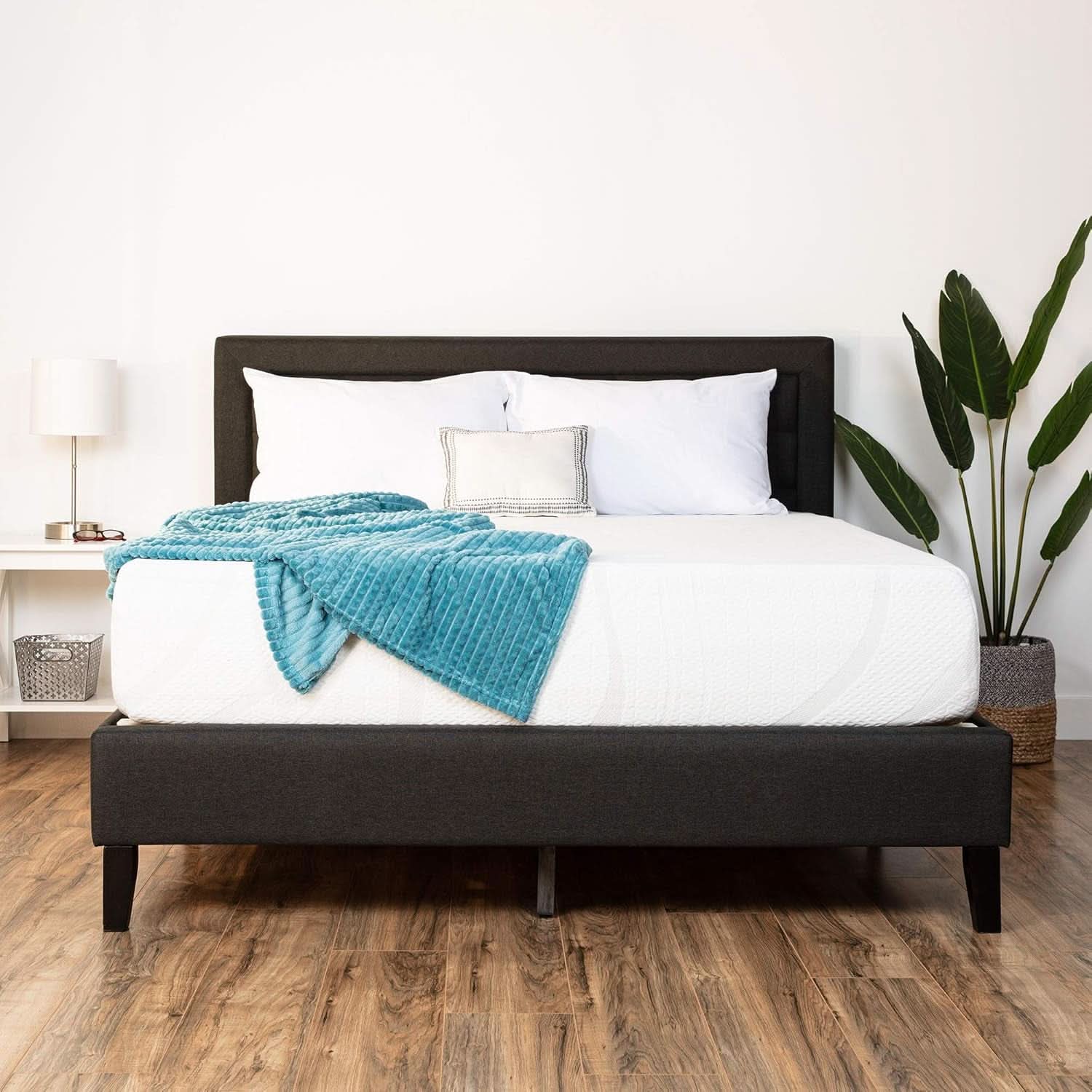 Full Size Charcoal Memory Foam Mattress Triple Layer