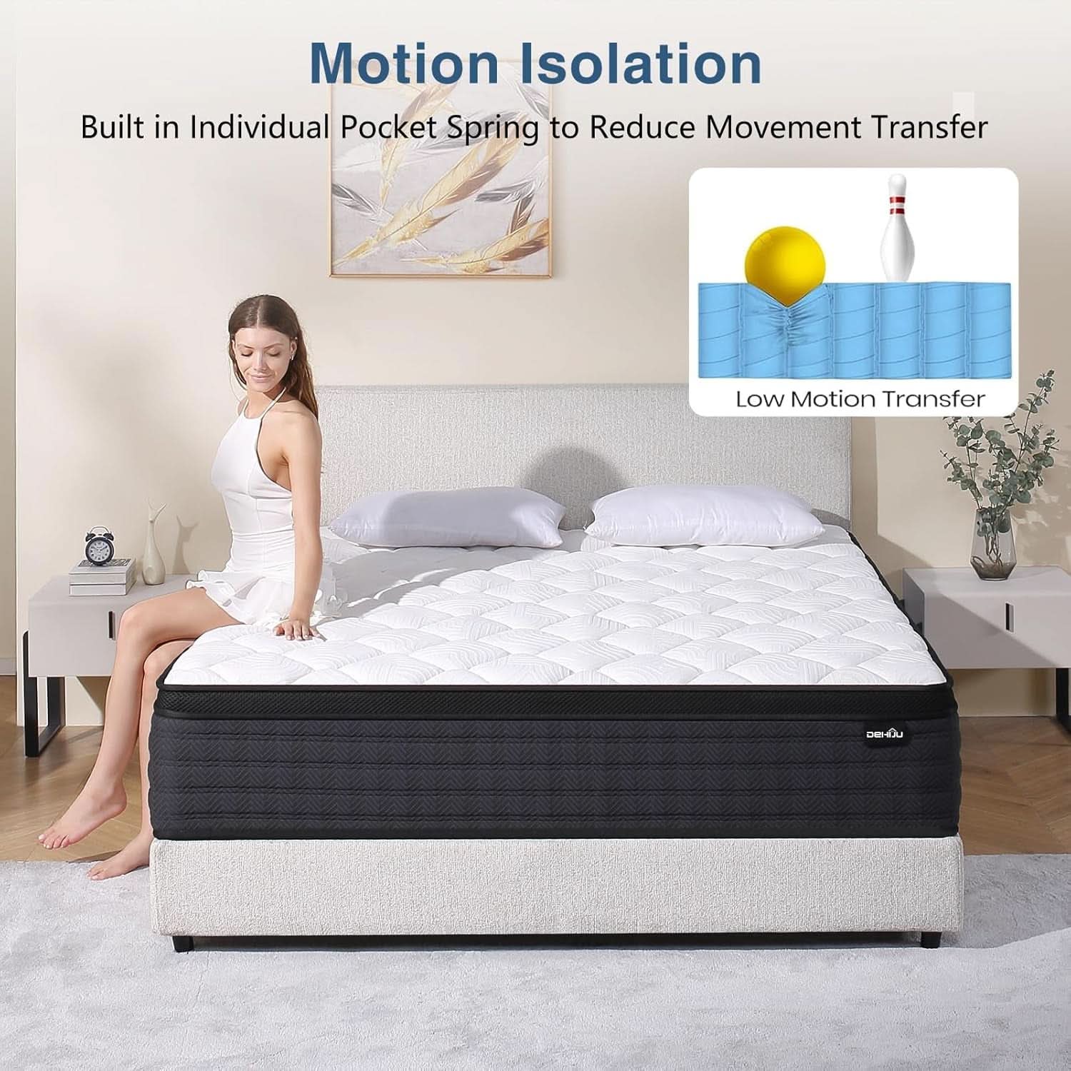 Full Size Hybrid Memory Foam Mattress Certipur Certified
