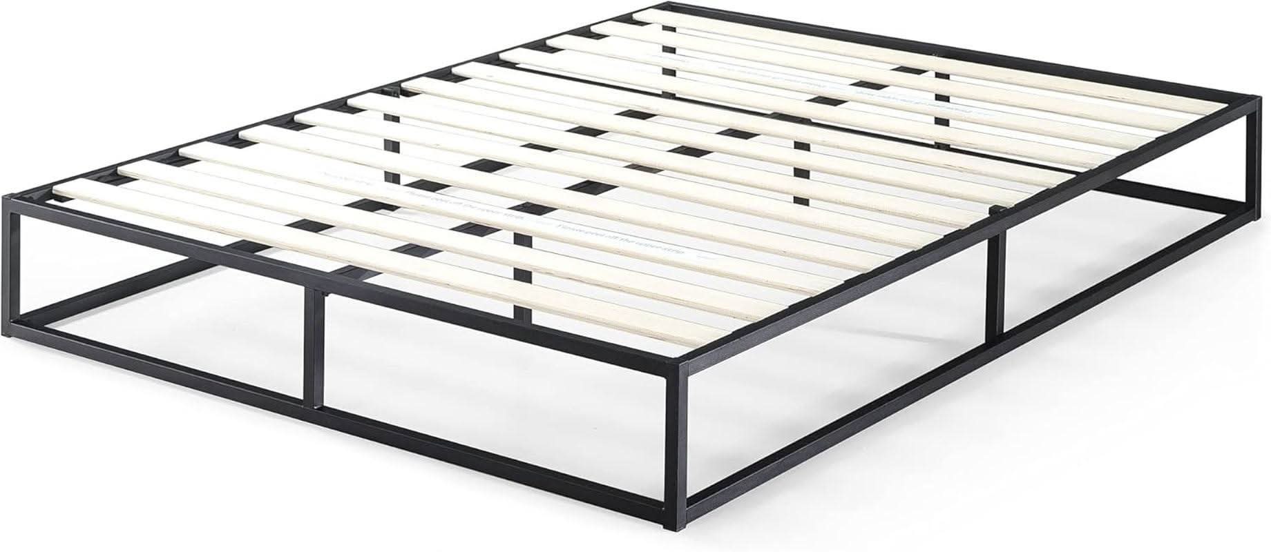 Full Size Platform Bed Frame No Box Spring Slats Included