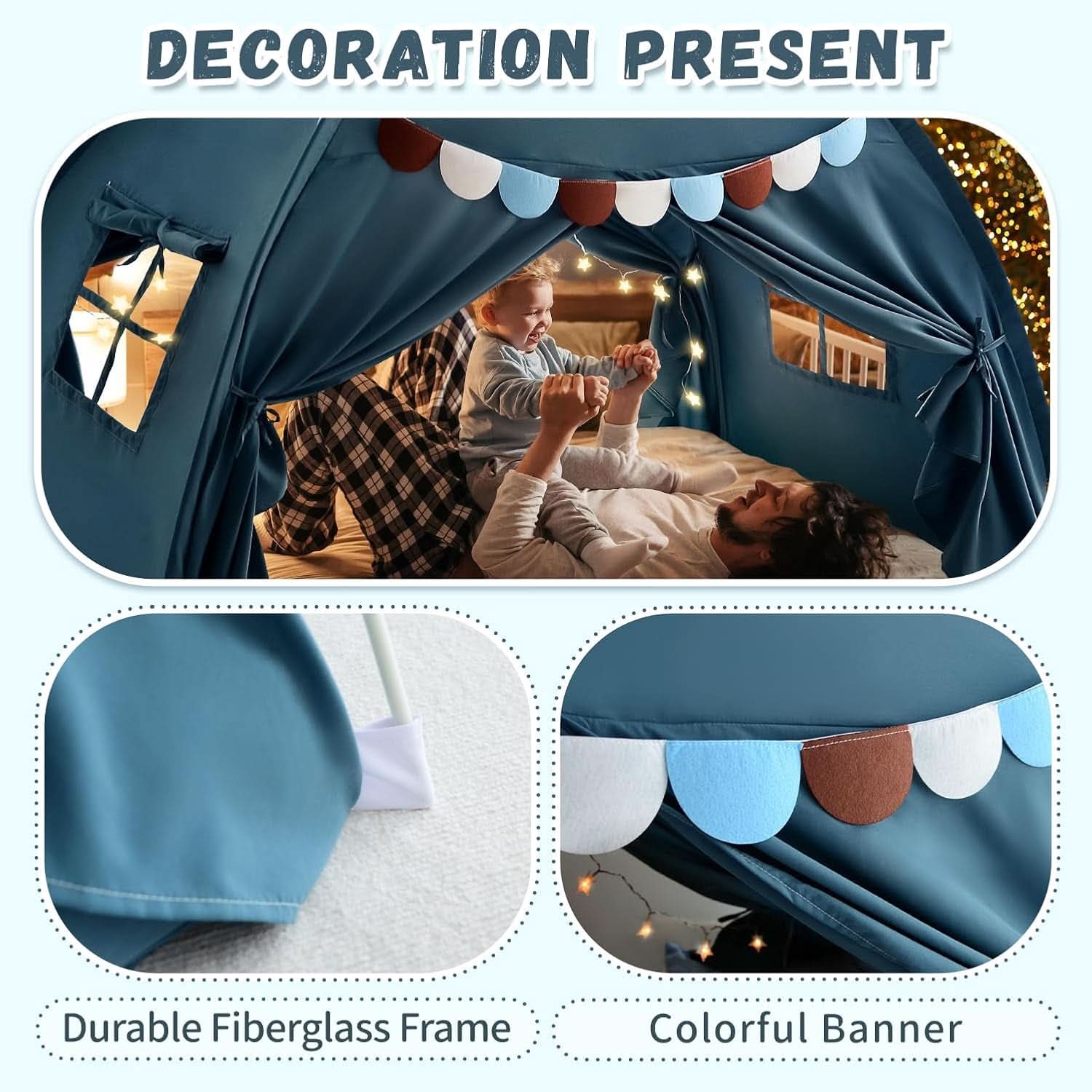 Fullsize Bedroom Canopy Playroom Privacy Tent Deluxe