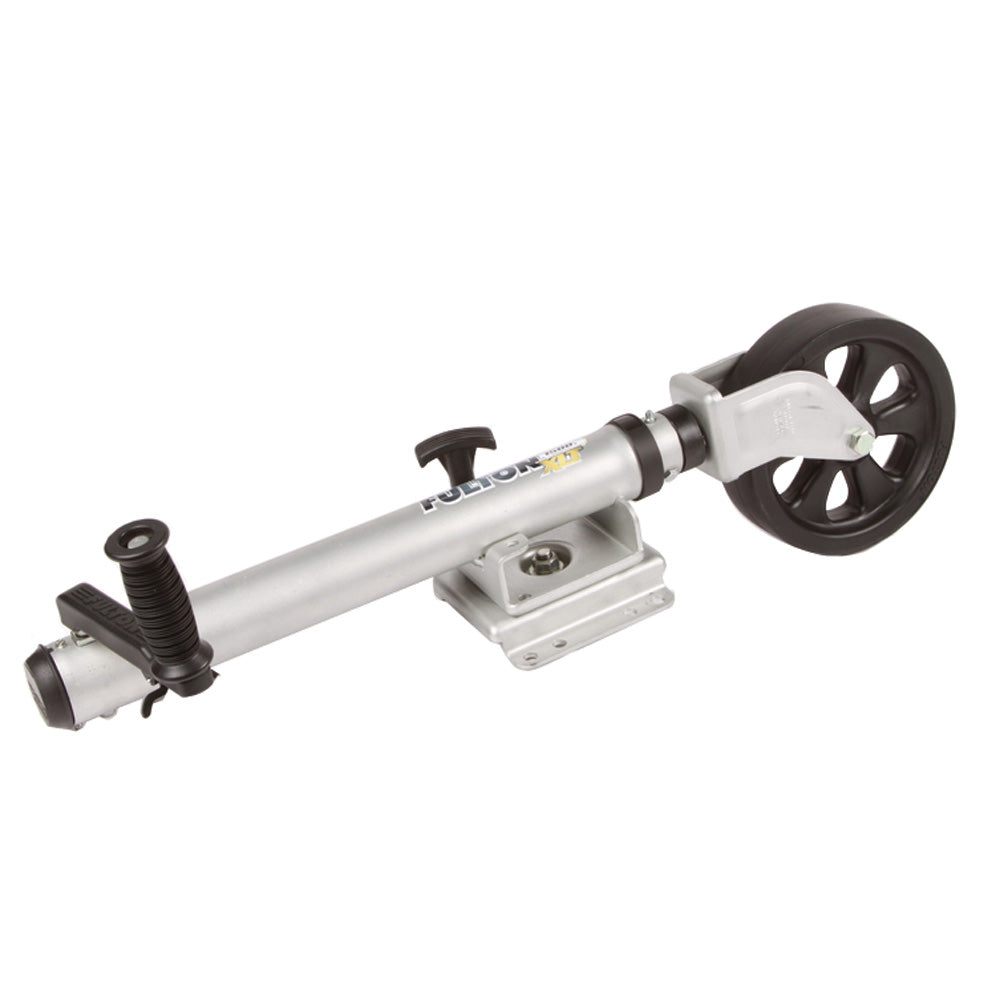 Fulton XLT 1500 lbs. Swing Away Bolt-On Jack w/12" Travel & 8" Poly Wheel - Sharkskin
