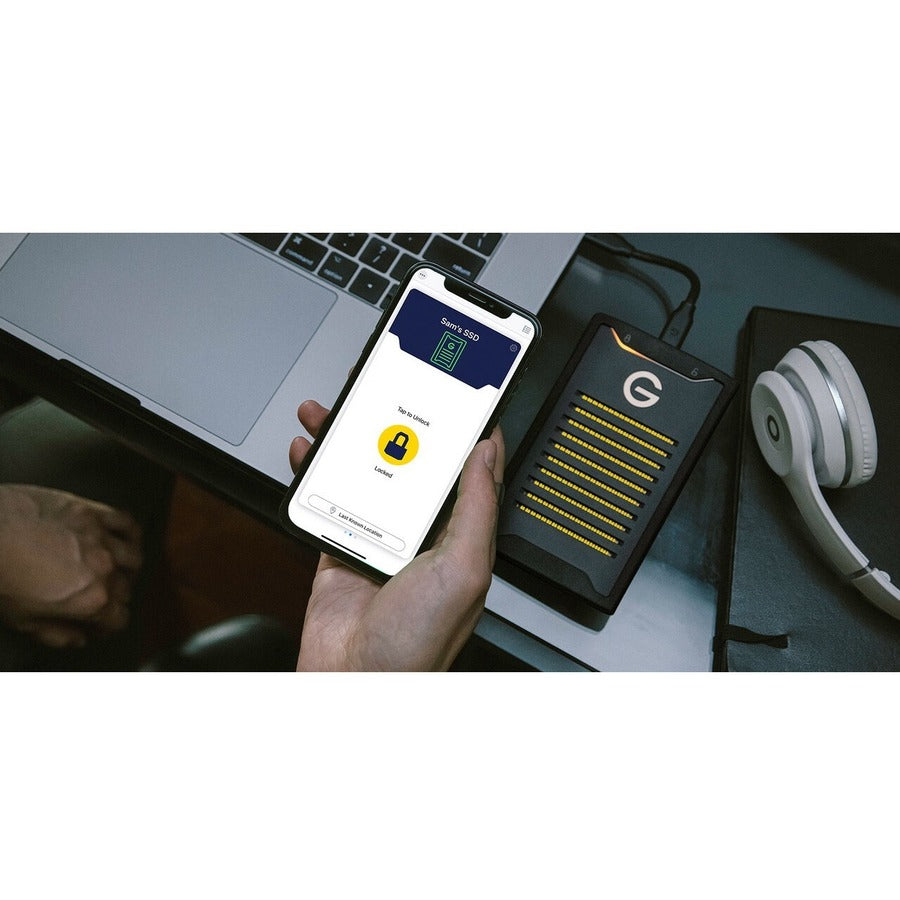 G-Technology ArmorLock 2 TB Rugged Solid State Drive - External 0G10484-1