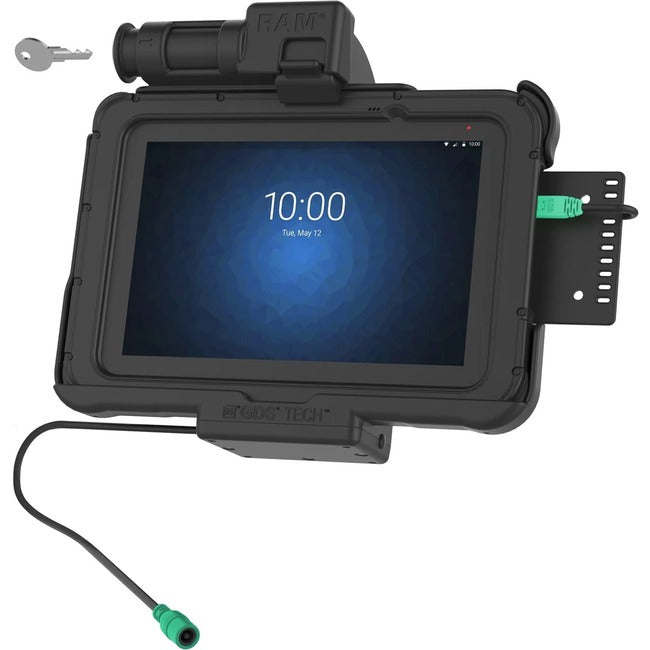 GDS Key Locking Powered Dock for Zebra ET5x 8.3 & 8.4" Series" RAM-HOL-ZE10PKLU
