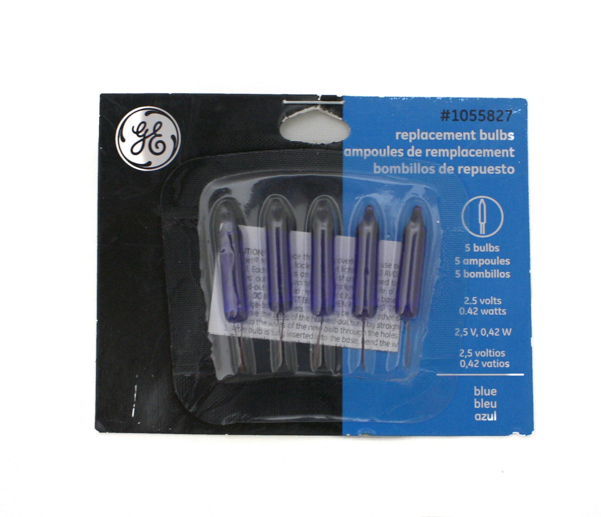 GE Incandescent String Light Bulbs 5 pack - Blue