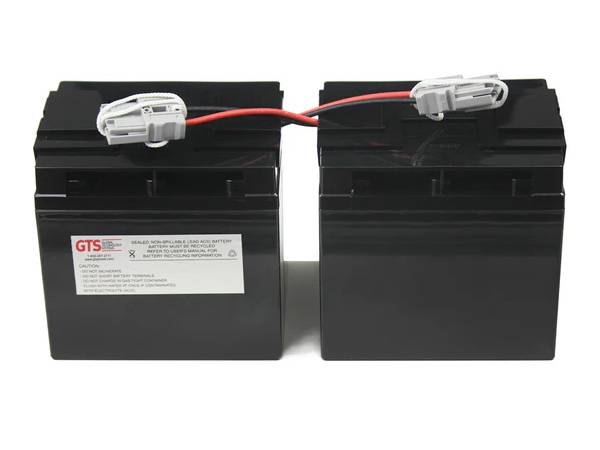 GLOBAL TECHNOLOGY UPS Replacement Battery for APC RBC55-GTS, SLA, 24-Month Warranty
