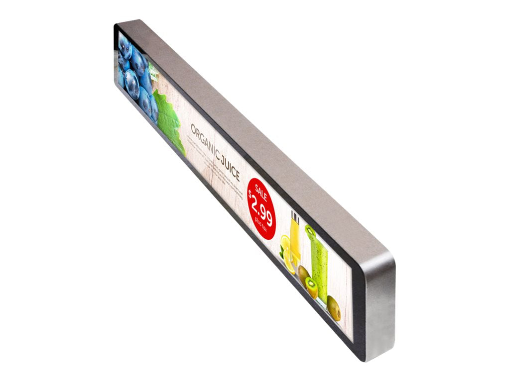 GVision Smart Shelf Display - 16.3 Diagonal Class S Series LED-backlit LCD display - commercial use 1366 x 200"