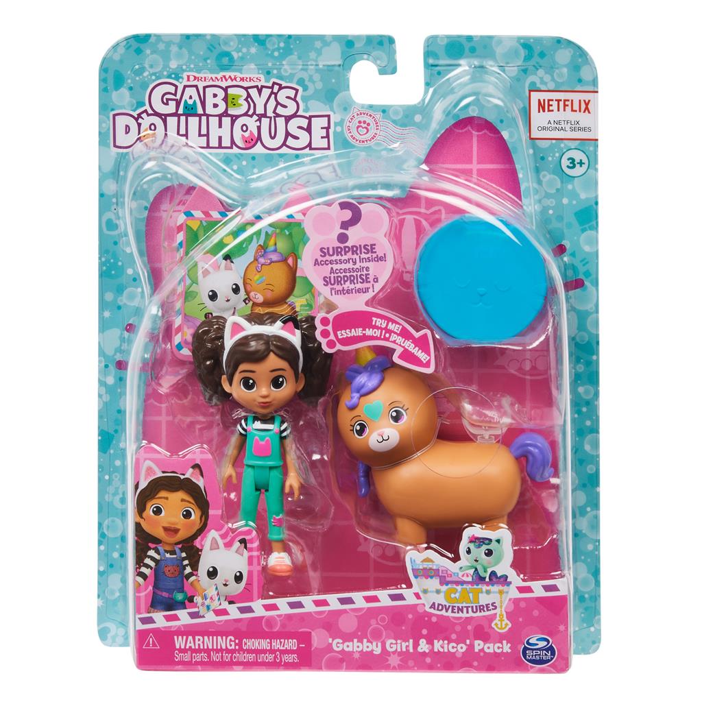 Gabbys Dollhouse Gabby Girl and Kico The Kittycorn Toy Figures