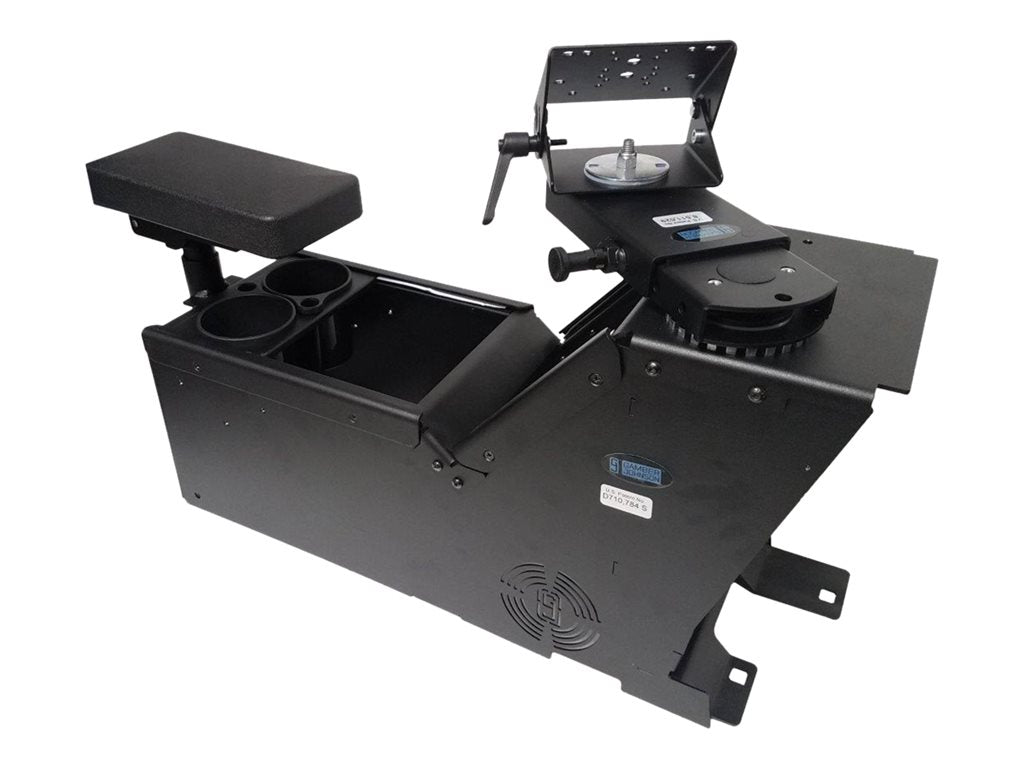 Gamber-Johnson 7170-0166-04 - Mounting kit (console box, arm rest, dual cup holder, 3 faceplates, 3 filler plates,