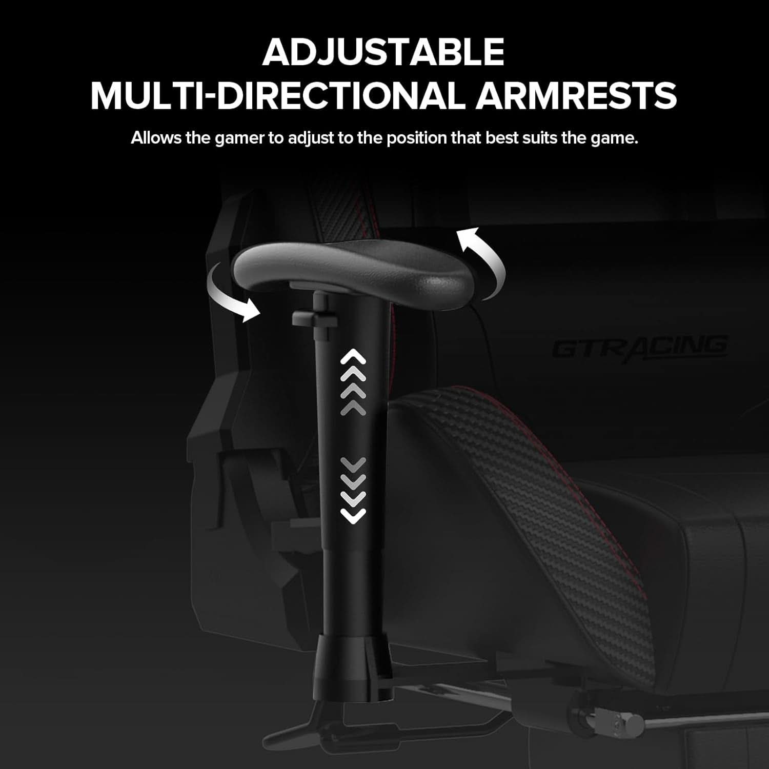 Gaming Chair With Footrest And Speakers Ergonomic Design