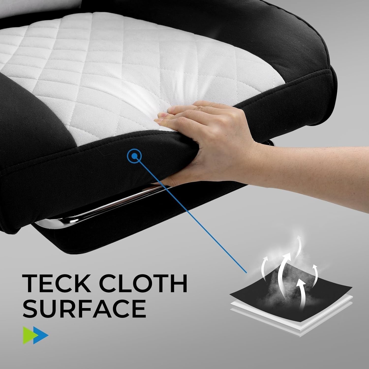 Gaming Chair With Lumbar Support Black For Office Work