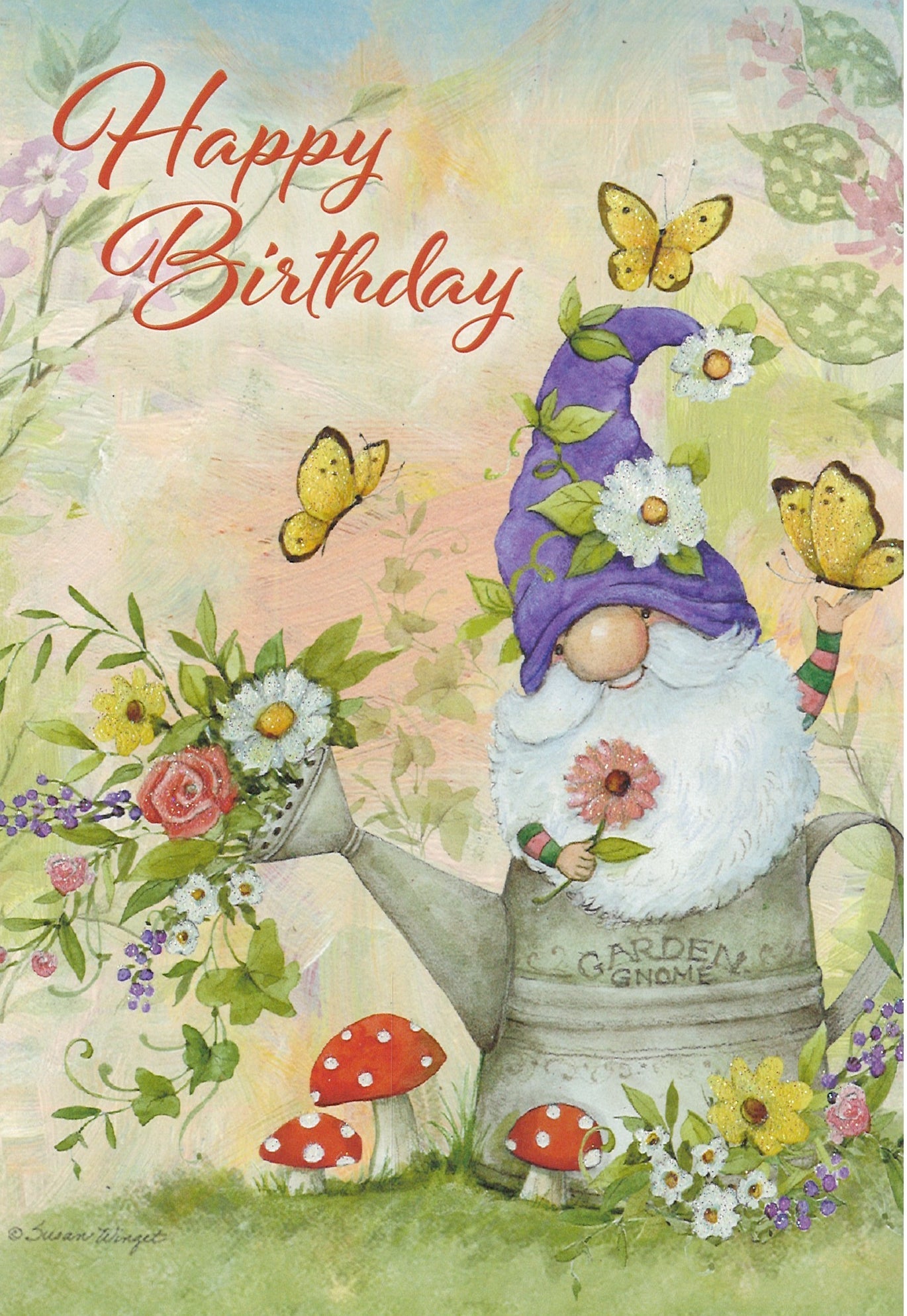 Garden Gnome Birthday Card - Birthday Card