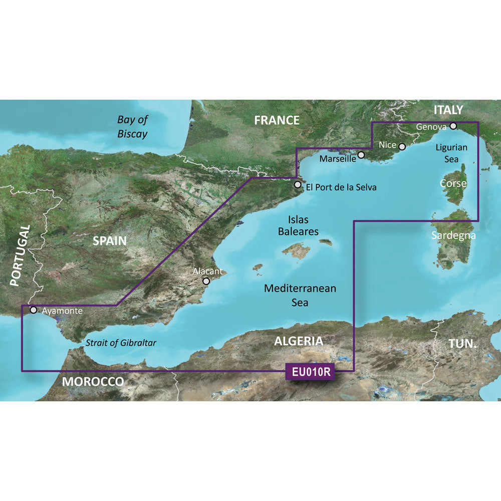 Garmin BlueChart&reg; g3 HD - HXEU010R - Spain Mediterranean Coast -