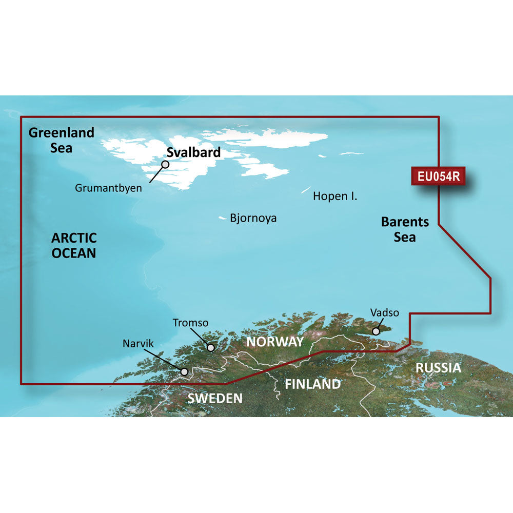 Garmin BlueChart&reg; g3 HD - HXEU054R - Vestfjd - Svalbard - Varanger -