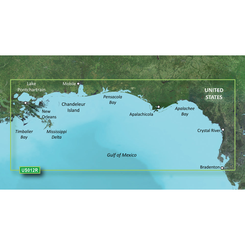 Garmin BlueChart&reg; g3 Vision&reg; HD - VUS012R - Tampa - New Orleans -