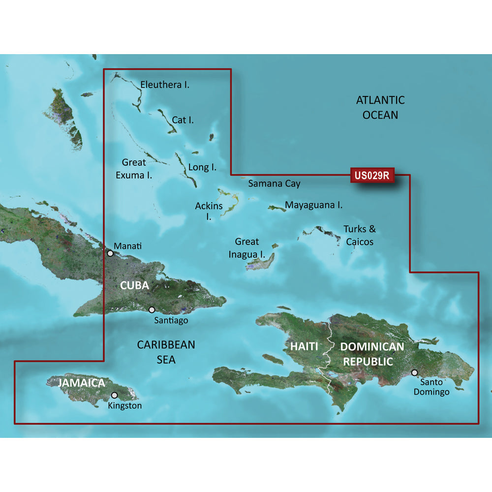 Garmin BlueChart&reg; g3 Vision&reg; HD - VUS029R - Southern Bahamas -