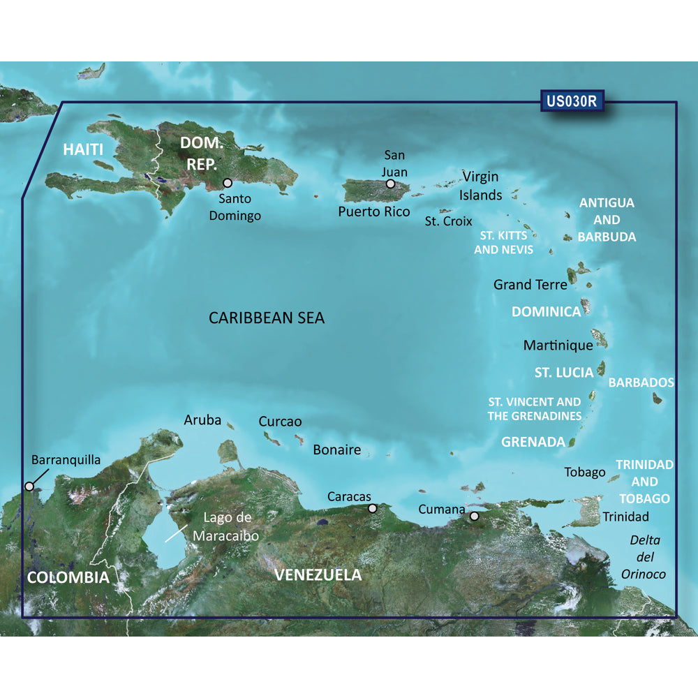 Garmin BlueChart&reg; g3 Vision&reg; HD - VUS030R - Southeast Caribbean -