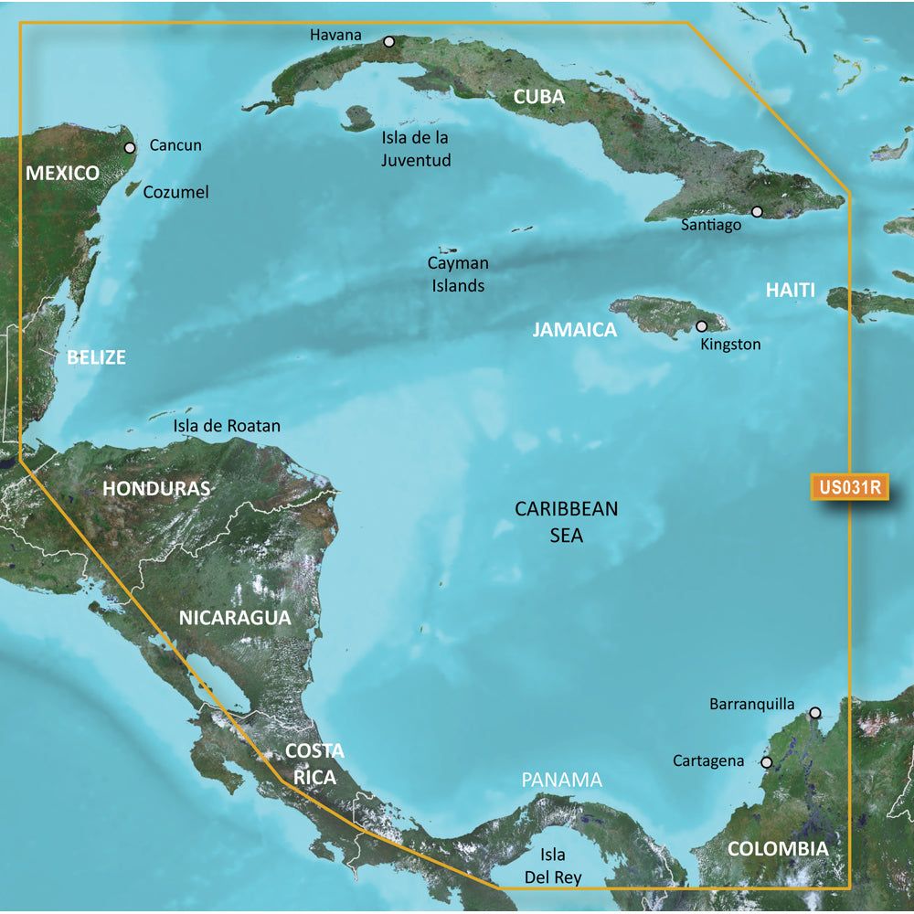 Garmin BlueChart&reg; g3 Vision&reg; HD - VUS031R - Southwest Caribbean -