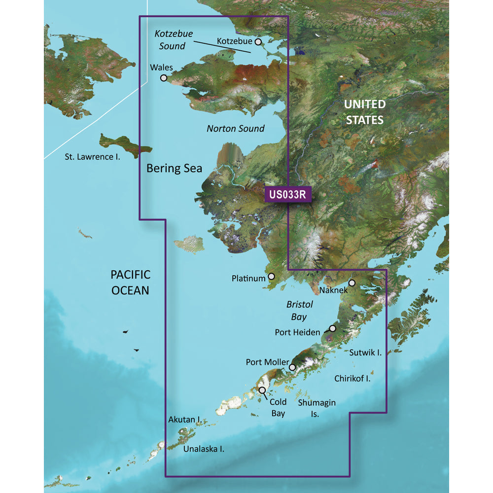 Garmin BlueChart&reg; g3 Vision&reg; HD - VUS033R - Bristol Bay - Kotzebue Snd. -