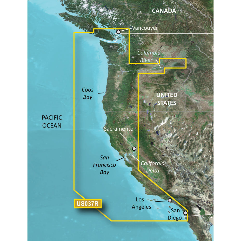 Garmin BlueChart&reg; g3 Vision&reg; HD - VUS037R - Vancouver - San Diego -