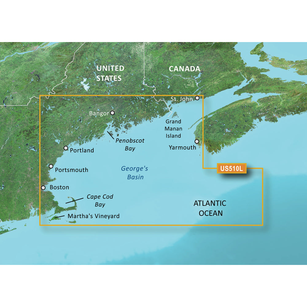 Garmin BlueChart&reg; g3 Vision&reg; HD - VUS510L - St. John - Cape Cod -